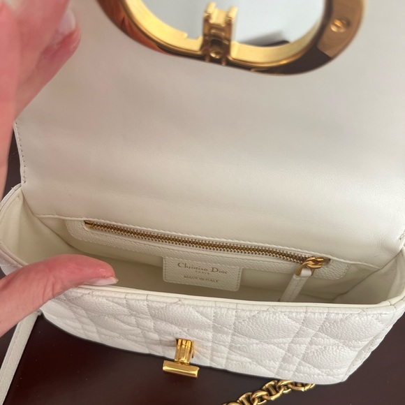Dior White Caro Bag - Picture 5 of 6